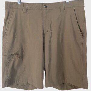 Columbia Jasper Butte Hiking Shorts Tan Mens Size 36 Ripstop Athletic Activewear